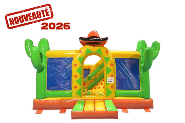 parc gonflable western cactus geant face
