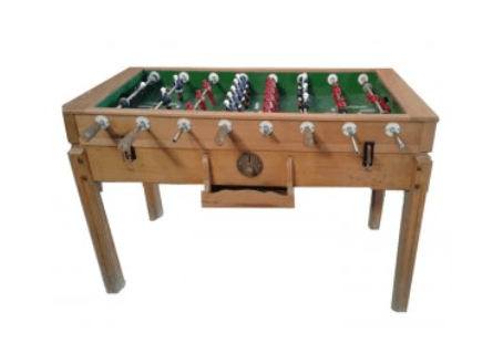 jeu en bois baby foot artisanal