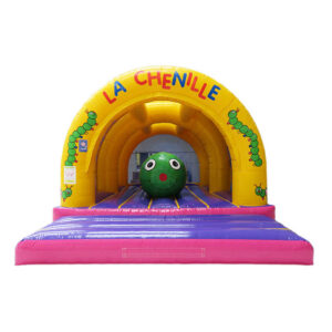 obstacle chenille gonflable